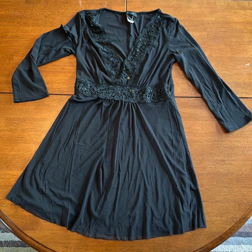 Women’s black sheer blouse